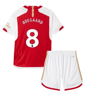 Arsenal Martin Odegaard #8 Primera Equipación Niños 2023-24 Manga Corta (+ Pantalones cortos)